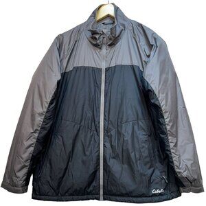 Cabela's Men's Full Zip Insulated Fleece Jacket Long Sleeve Size XL Gray Black